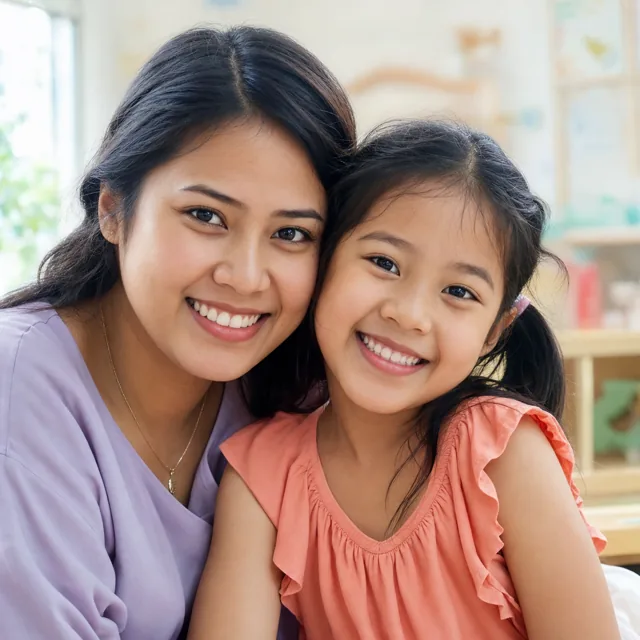 Maya and her daughter Amelia